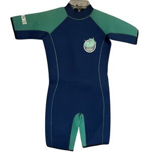 Team Magnus Blue and Green Wet Suit Size 152 (11-12 yrs old)